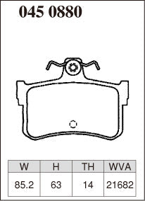 DIXCEL Rear Brake Pads - Rover MGF (RD18K) - 1.8 / 1.8 VVC