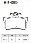 DIXCEL Rear Brake Pads - Rover MGF (RD18K) - 1.8 / 1.8 VVC
