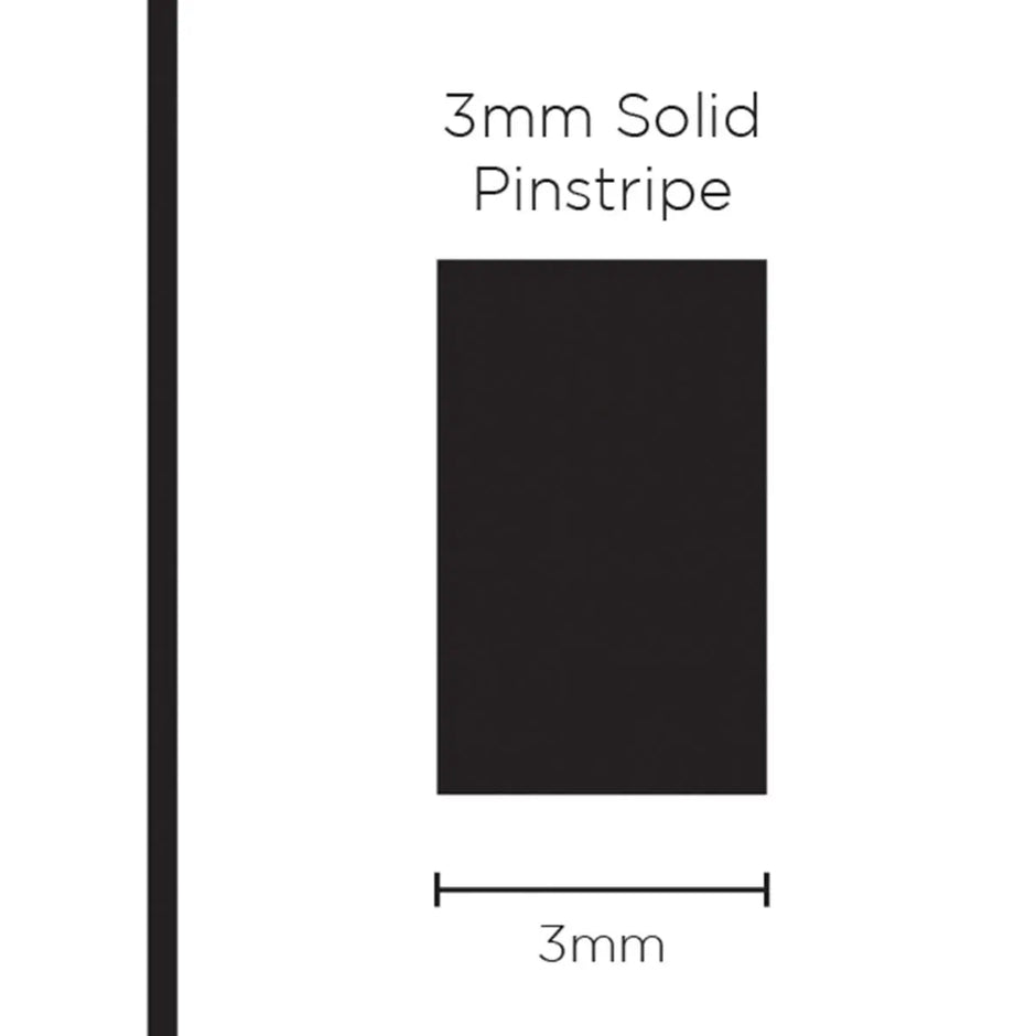 SAAS Pinstripe Solid Black 3mm x 10m 1101 - view 1