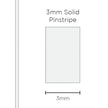 SAAS Pinstripe Solid White 3mm x 10m 1102 - view 1