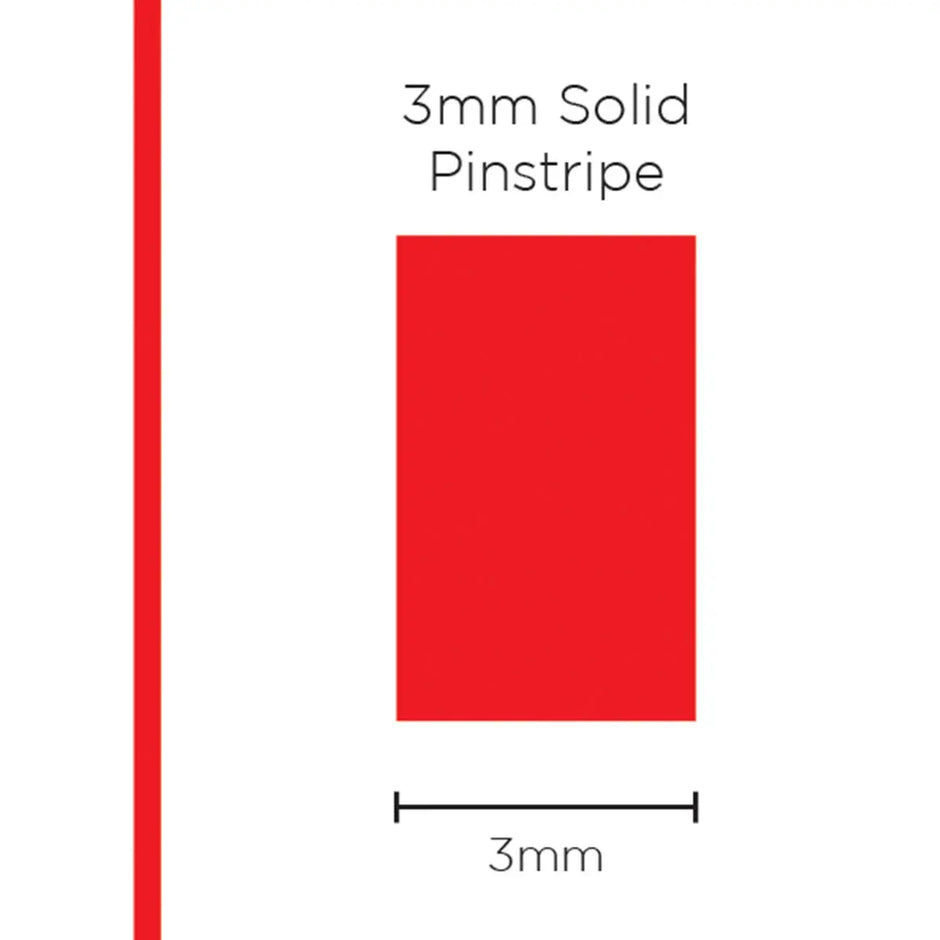 SAAS Pinstripe Solid Red 3mm x 10m 1103 - view 1