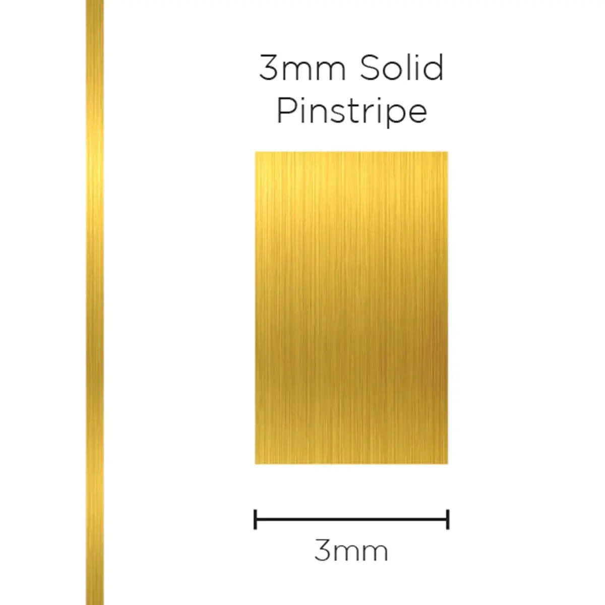 SAAS Pinstripe Solid Gold 3mm x 10m 1106 - view 1