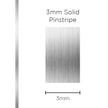 SAAS Pinstripe Solid Silver 3mm x 10m 1107 - view 1