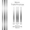 SAAS Pinstripe Triple Silver 18mm x 10m 11107 - view 1