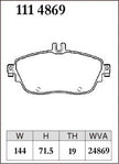 Dixcel Front Brake Pads – Mercedes-Benz A250 Sport / A250 4MATIC (W176)