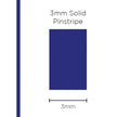 SAAS Pinstripe Solid Dark Blue 3mm x 10m 1115 - view 1