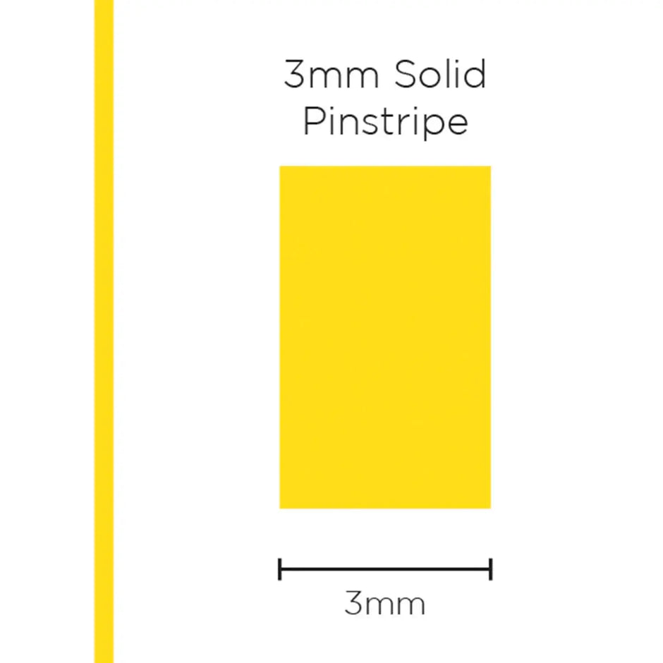 SAAS Pinstripe Solid Yellow 3mm x 10m 1117 - view 1