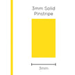 SAAS Pinstripe Solid Yellow 3mm x 10m 1117 - view 1