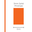 SAAS Pinstripe Solid Orange 3mm x 10m 1118 - view 1