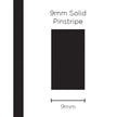 SAAS Pinstripe Solid Black 9mm x 10m 11301 - view 1