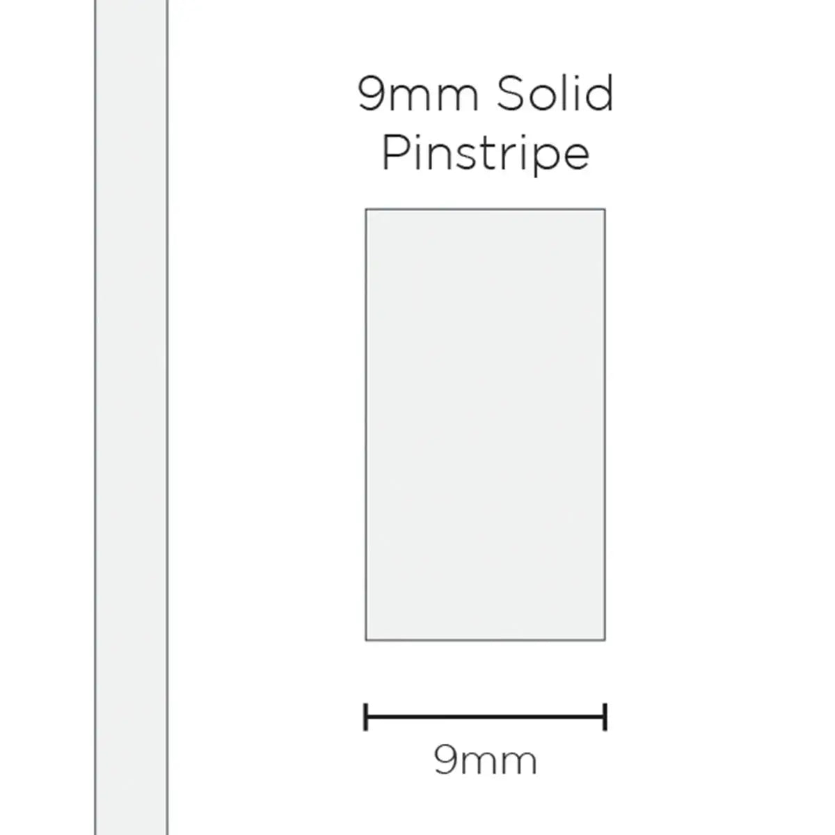 SAAS Pinstripe Solid White 9mm x 10m 11302 - view 1