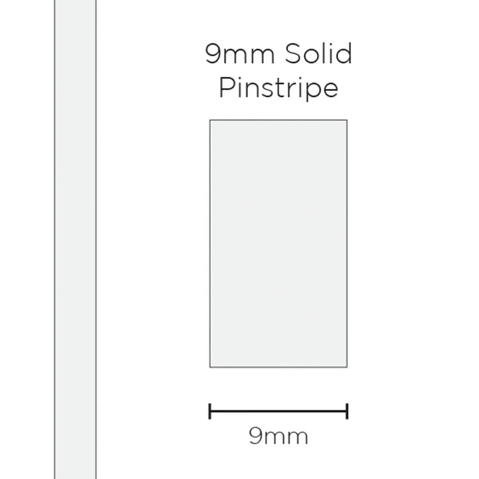 SAAS Pinstripe Solid White 9mm x 10m 11302 - view 1