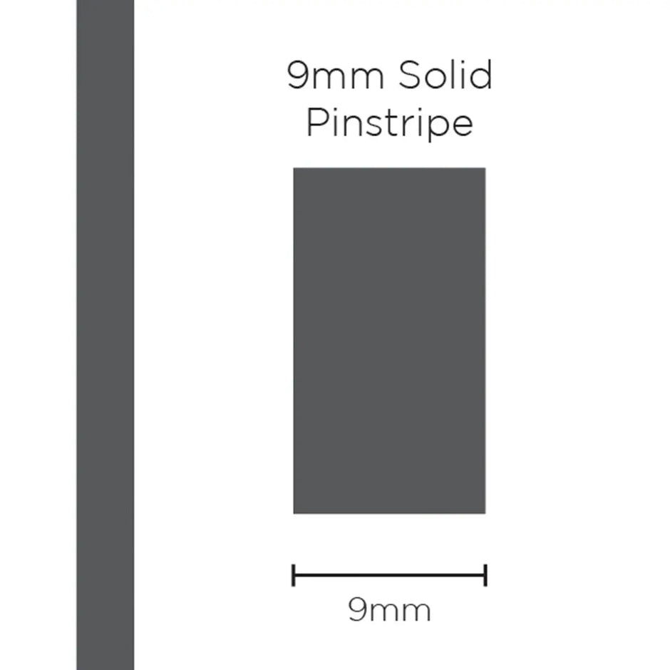 SAAS Pinstripe Solid Charcoal 9mm x 10m 11308 - view 1