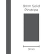 SAAS Pinstripe Solid Charcoal 9mm x 10m 11308 - view 1