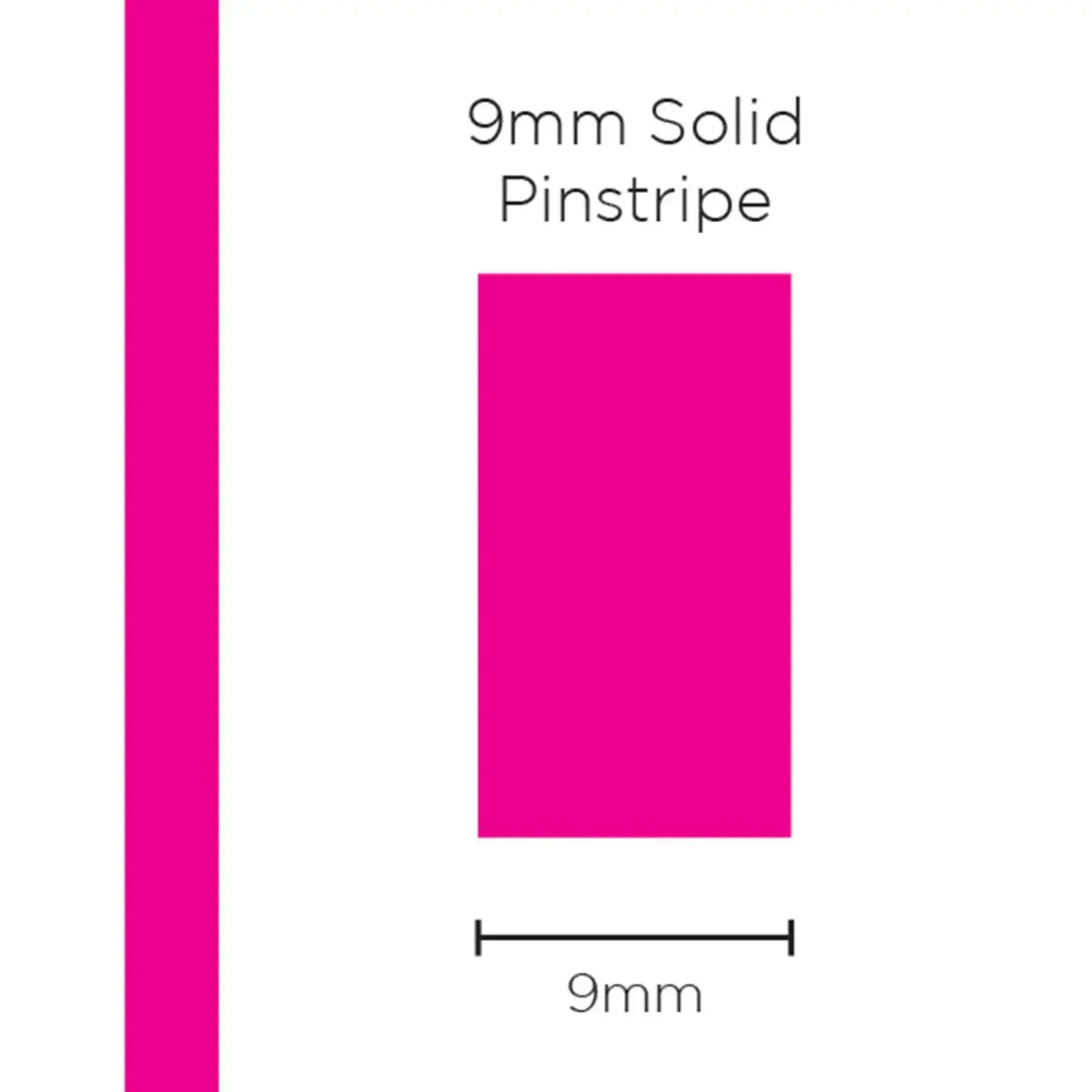 SAAS Pinstripe Solid Pink 9mm x 10m 11311 - view 1