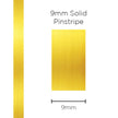 SAAS Pinstripe Solid Gold Mylar 9mm x 10m 11398 - view 1