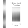 SAAS Pinstripe Solid Chrome Mylar 9mm x 10m 11399 - view 1