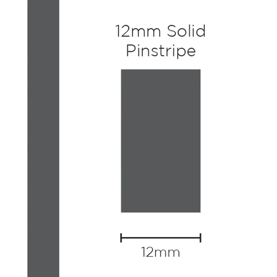 SAAS Pinstripe Solid Charcoal 12mm x 10m 11408 - view 1