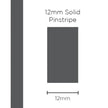 SAAS Pinstripe Solid Charcoal 12mm x 10m 11408 - view 1