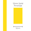 SAAS Pinstripe Solid Yellow 12mm x 10m 11417 - view 1
