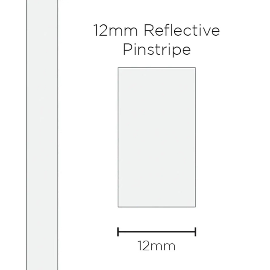 SAAS Pinstripe Reflective White 12mm x 1m 11496 - view 1