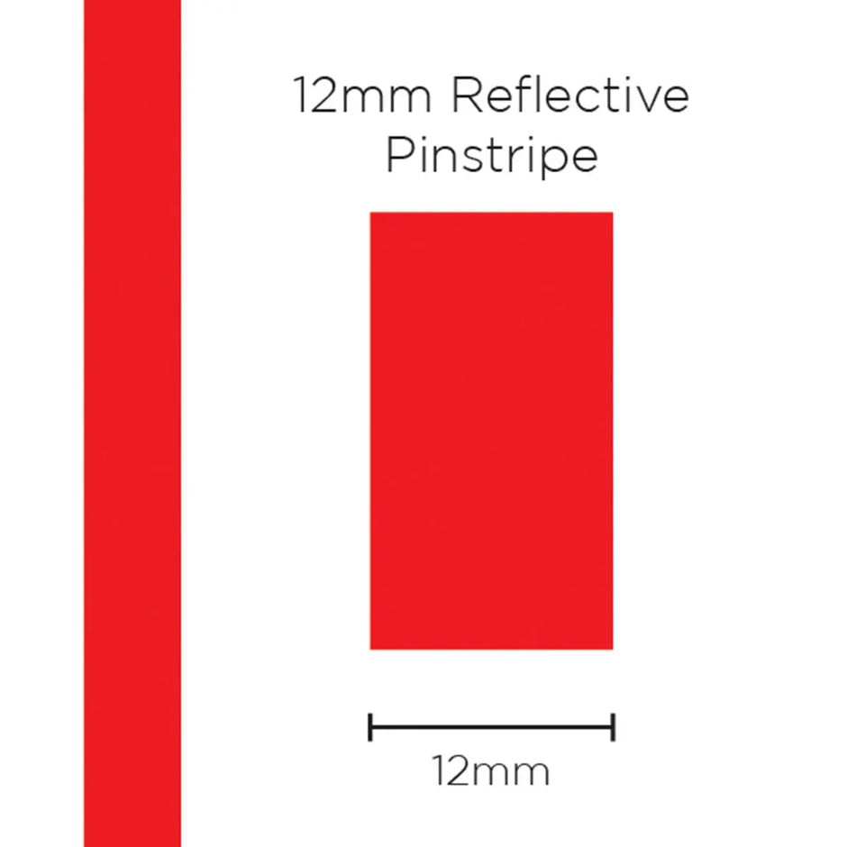 SAAS Pinstripe Reflective Red 12mm x 1m 11497 - view 1