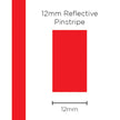 SAAS Pinstripe Reflective Red 12mm x 1m 11497 - view 1