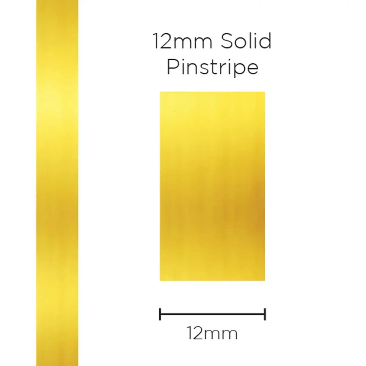 SAAS Pinstripe Solid Gold Mylar 12mm x 10m 11498 - view 1