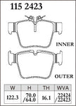 Dixcel Rear Brake Pads – Mercedes-Benz GLC200 / GLC220d / GLC250 / GLC300 / GLC350e / GLC43 (X253)