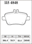 Dixcel Rear Brake Pads – Mercedes-Benz A250 Sport / A250 4MATIC (W176)