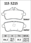 DIXCEL Rear Brake Pads – Mercedes-AMG A45 (W176) / CLA45 (C117) / GLA45 (X156)