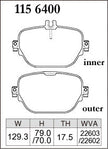 Dixcel Rear Brake Pads – Mercedes-AMG E-Class / CLS / GLC / EQC (W213, C257, X253, N293)