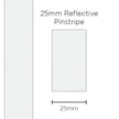 SAAS Pinstripe Reflective White 25mm x 1m 11696 - view 1