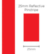 SAAS Pinstripe Reflective Red 25mm x 1m 11697 - view 1