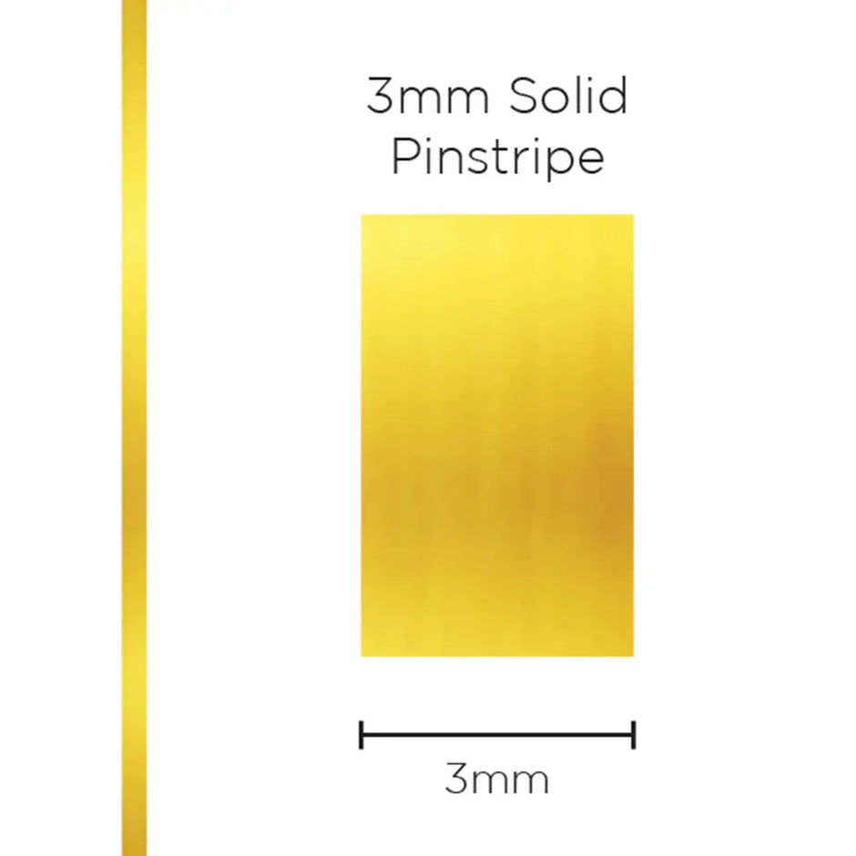 SAAS Pinstripe Solid Gold Mylar 3mm x 10m 1198 - view 1