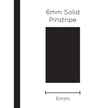 SAAS Pinstripe Solid Black 6mm x 10m 1201 - view 1
