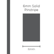 SAAS Pinstripe Solid Charcoal 6mm x 10m 1208 - view 1