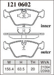DIXCEL Front Brake Pads – BMW M3 (E36 / E46) / M5 (E34) / Z3 M / Z4 M