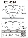 DIXCEL Front Brake Pads - BMW 3 Series (E36/E46) / Z3 / Z4 (E85/E86)