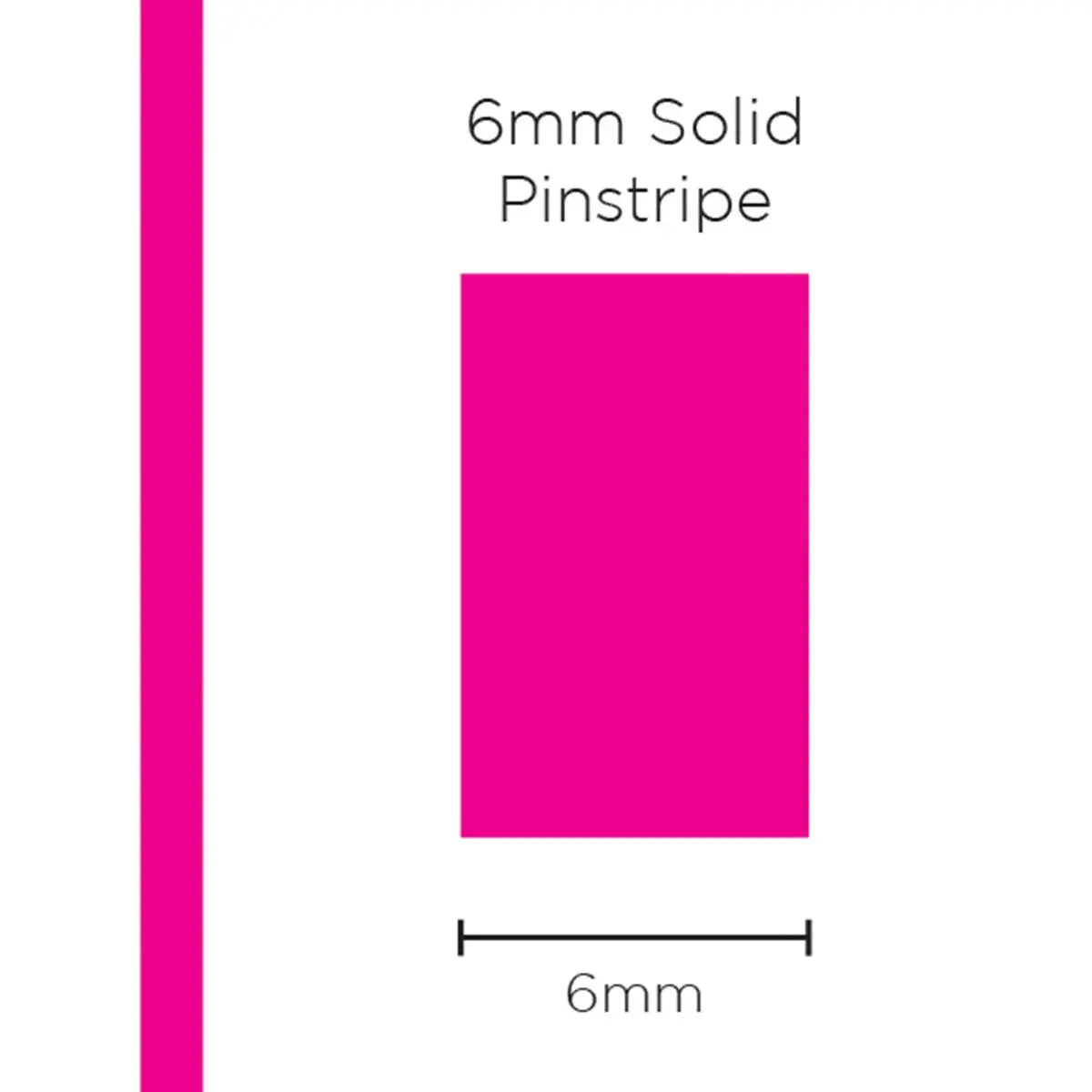 SAAS Pinstripe Solid Pink 6mm x 10m 1211 - view 1
