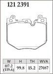 DIXCEL Front Brake Pads - BMW M135 (F70) / X1 M35i (U11) / X2 M35i (U10) / MINI JCW Countryman (U25)