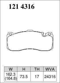 DIXCEL Front Brake Pads - Mini R56 John Cooper Works GP / BMW 1 Series (E82/E87/E88) / 3 Series (E90) - 6-Piston Caliper