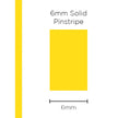 SAAS Pinstripe Solid Yellow 6mm x 10m 1217 - view 1