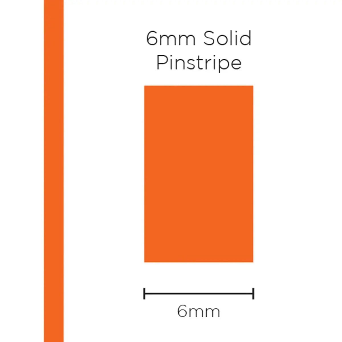 SAAS Pinstripe Solid Orange 6mm x 10m 1218 - view 1