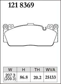 DIXCEL Front Brake Pads – BMW M2 (F87) / M3 (F80) / M4 (F82) – 2NH