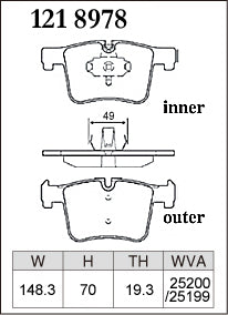 DIXCEL Front Brake Pads - BMW 1 Series (F20) / 2 Series (F22/F23) / 3 Series (F30/F31/F34) / 4 Series (F32/F36) / X3 (F25) / X4 (F26)