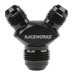 Raceworks AN Male Flare Y Block
