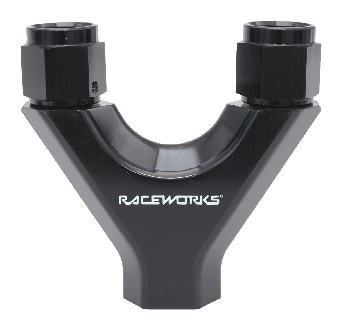 Raceworks AN Female Flare to AN ORB O-Ring Boss Y Block Fitting