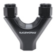 Raceworks AN Female Flare to AN ORB O-Ring Boss Y Block Fitting