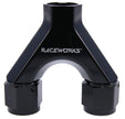 Raceworks AN Female Flare to AN ORB O-Ring Boss Y Block Fitting